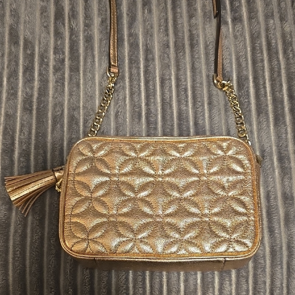 Michael Kors Metallic Rose Crossbody Bag - Picture 13 of 16